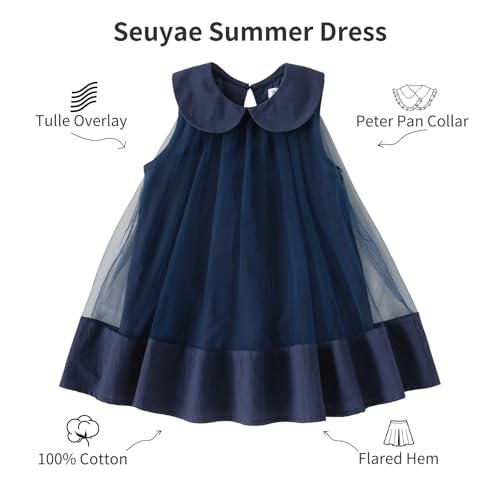 Baby Girls Puffy Tulle Dress Summer A Line Sundress Cotton Sleeveless3
