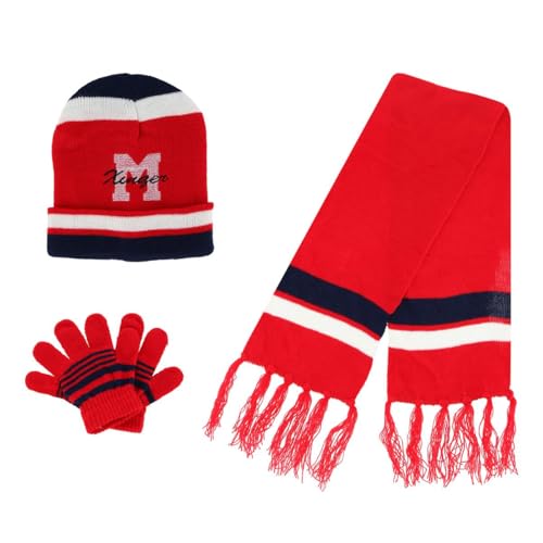 Image of Boy's One Size Fits Most Sport Soccer Hat Gloves and Scarf Winter Set