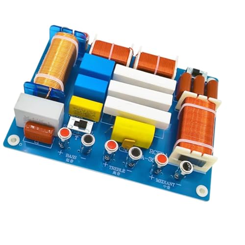 Triples Channel Speaker Crossovers Press Fit Installation Metal Housing Sound Enhancer