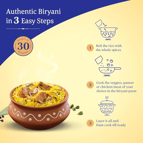 مجموعة برياني كولكاتا من داوات | وصفة اصلية | جاهزة في 30 دقيقة | جاهزة للطهي | 334 جرام