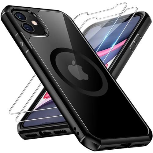 Image of TAURI for iPhone 11 Phone Case, Compatible with MagSafe, Black