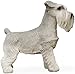 LIRONGXILY Simulationshund Gartenstatuen Simulation Mini Schnauzer Hund Modell Auto Dekoration Harz Handwerk Dekoration Sammlung (Size : 9x4x7.5cm)