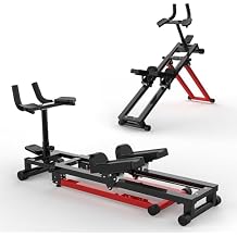 3-in-1 Multifunctional Crawling Stepper, Adjustable Back Stretcher & Ab Trainer Home Gym Equipment for Full-Body Core, Back & Glute Workout