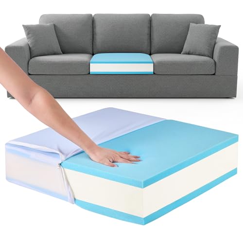 WooPetty Couch Cushion Replacement 3 Layer Thickened 26"x26"x6" by WooPetty - Used condition - US$44.64