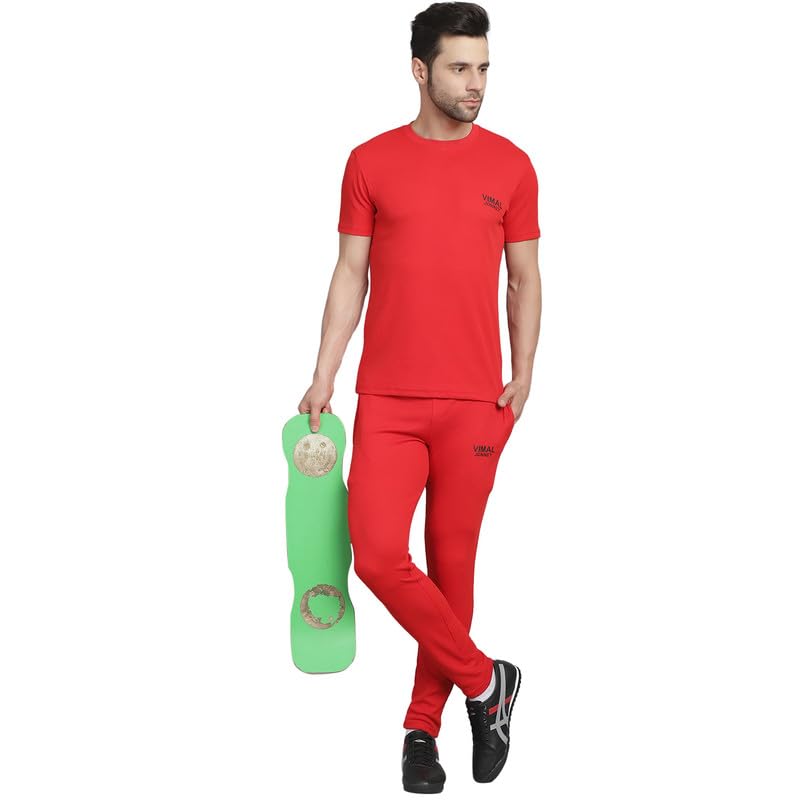 Image of Mack Jonney Solid Regular Fit Polyster Lycra Trackpant for Men-P