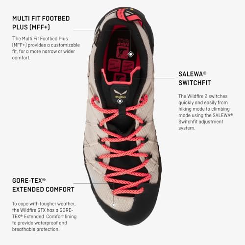Image of Salewa Men's Wildfire 2 GTX Shoe - GTX Waterproof Gore-Tex Trail Shoe for Hiking & Trekking