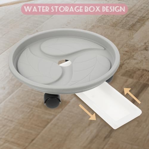 Base de rouleau pour pots de fleurs 30 cm pour déplacer sans effort - 5