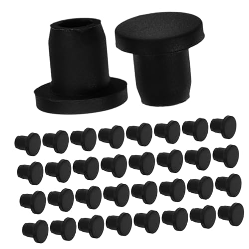 Unomor Silicone Round Tubing Plugs 50 End Caps for Holes Easy Insertion Removal Sealant for Automotive DIY