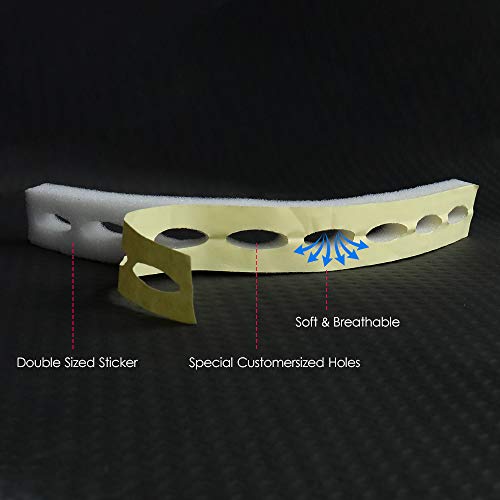 Ewa Adjustable Face Shield（2Pack+10Visors）, All-Round Protection Cap With Clear Anti-Fog Shields, Lightweight Transparent Face Shields(2 Support Frame + 10 Replaceable Visors+ 4 Sponge Strips)-Black #TOP6