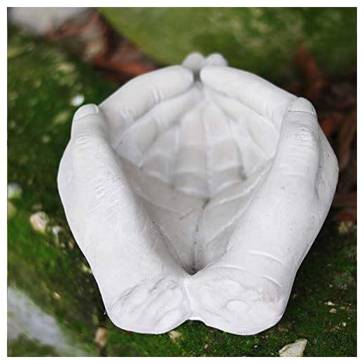 Pastoral cement palm blomkrukor ornament hantverk utomhus trädgårdsarbete figurer dekoration gårdsplan park villa inredning hantverk Trädgårdsdekoration Skulptur blomkruka (Color : A)