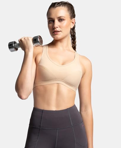 Image of Jockey 1378 Active Bra | Wirefree | Padded | Full Coverage | Racer Back | Super Combed Cotton Elastane Fabric