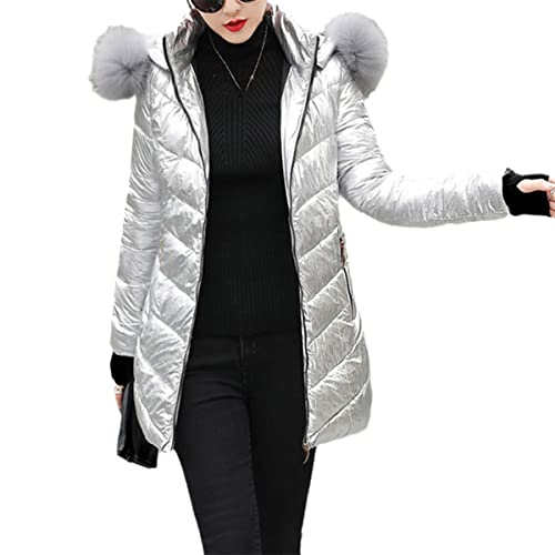 Veste en coton femme anti-froid noire à capuche pour l'hiver M