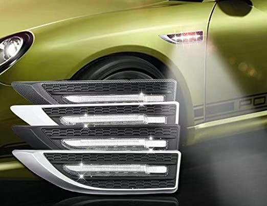 Image of Aksmit Car Side Fender Light with 3 Colour Led Indicator Light (White) For Alto 800