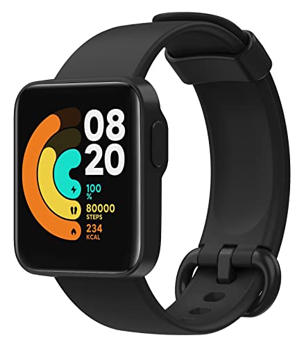 MoKo Bracelet Compatible avec Xiaomi Mi Watch Lite/Redmi Watch, Bracelet Sport de Remplacement en Silicone Souple - Noir