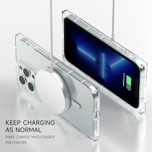 Coque iPhone 13 Pro Max compatible MagSafe Svanove transparente et antichoc