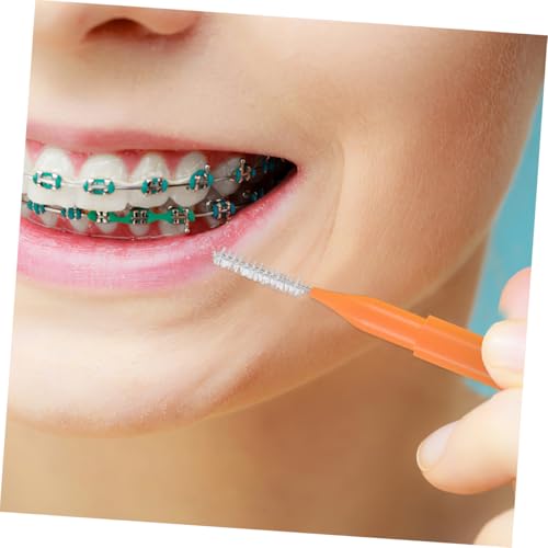 VICASKY 50 Stück Interdentalbürsten für Effiziente Zahnreinigung und Zahnseide Head für Optimale Mundhygiene Farben Je – Bild 7
