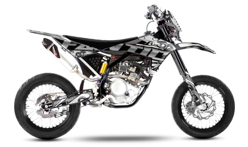 Arider Decoración (pegatinas) para Fantic XMF 50/125 (2017-2022) | Mamba Edition (gris)