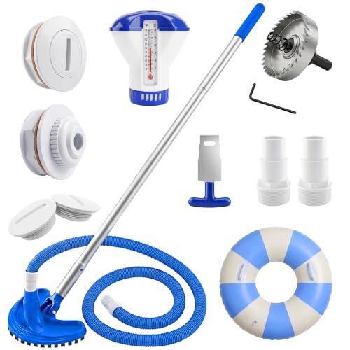 Stock Tank Pool Starter Kit, Round Pool Accessories for Outdoor Stock Tanks