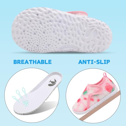 Image of FEETCITY Baby Boys Girls Water Sport Shoes Barefoot Kids Aqua Socks Quick-Dry Beach Swim Pool Shoes