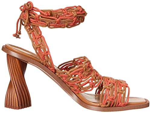 Sam Edelman Women's Harleigh Heeled Sandal, Cuoio/Sunset Orange, 9 #TOP5