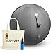Produktbild Backerz® Sitzball - Ergonomische Sitzmöbel für Büro und Heimbüro - Langlebiger Stoff, Gymnastikball - Fitness-Ball, Ballstuhl mit Ballauflage - Waschbarer Leinenbezug (75 cm, Dark Gray)