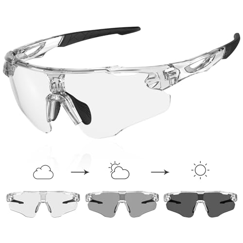 X-TIGER Gafas Ciclismo Fotocromáticas Hombre Mujer Con TR90 Gafas Running MTB Deportivas