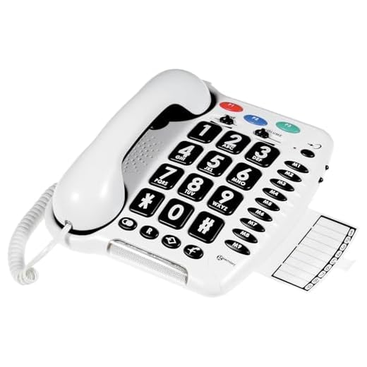 Geemarc CL100 svårighet/allvarliga seniorentelefoner – enkel installation – tysk version