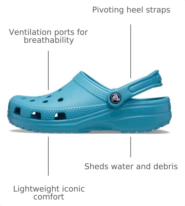 Image of Crocs Unisex-Adult Classic Clog, Clogs for Women and Men