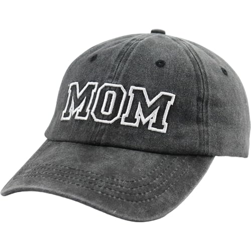 Image of HHNLB Funny Mama Hats for Women, Adjustable Cotton Mom Embroidered Baseball Cap