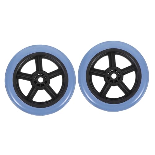 CHICAMPERA 2個 車椅子用前輪キャスター 耐久性交換用ユニバーサルホイール 歩行補助器具対応 静音滑り止め設計 実用的な車いすアクセサリー