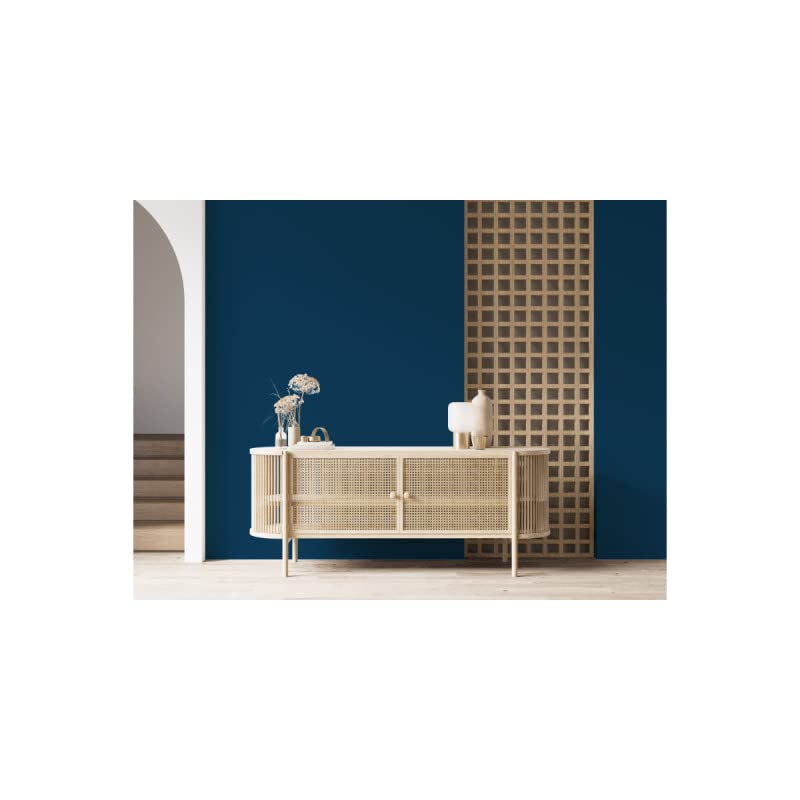 Peinture Acrylique Bleu Profond Abyssal - Aspect Satin - Peinture Mur, Plafond, Boiserie & Balcon -Lessivable- Séchage En 30 min - COV A+ -Fabriquée En France- 5 L - BARBOUILLE