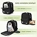 pecute Haustier Rucksack 6kg, Tragbare und Faltbare Katzentasche, Atmungsaktive und Leichte Hundetasche, Wasserdichtes Oxford-Tuch, für Reisen, Wandern,Schwarz