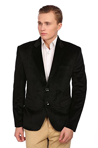 Image of WINTAGE Men's Velvet Two Buttoned Notch Lapel Party Coat Blazer-4 Colors