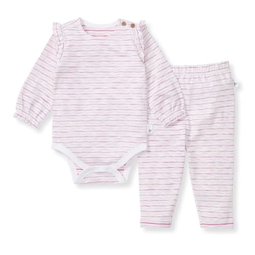 Image of Burt's Bees Baby Unisex Bodysuit and Pant Set, 100% Organic Cotton