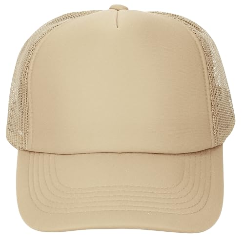 Image of Gelante 12 Pcs Sublimation Blank Trucker Hats - 5 Panel Mesh Snapback Baseball Cap Bulk