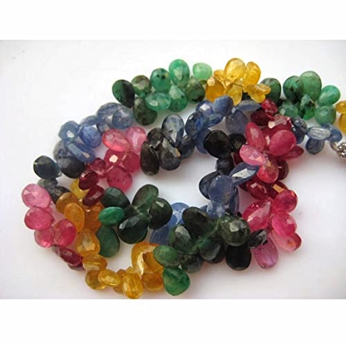 Émeraude et saphir en perles naturelles LKBEADS pour créer vos colliers d'été bohème chic