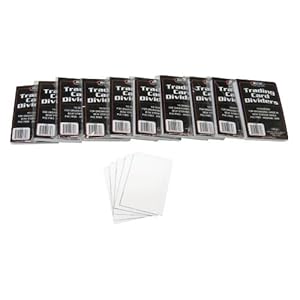 (10) Packs of BCW Brand Trading Card Divider Cards(100 Dividers Total)