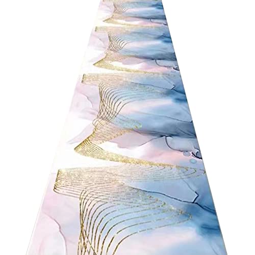 ZRUYI Alfombras De Pasillo Largo Entrada Felpudos Moqueta Corredor Moderno Estilo Abstracto No Deformado Fácil De Limpiar Antideslizante Alfombra Cover
