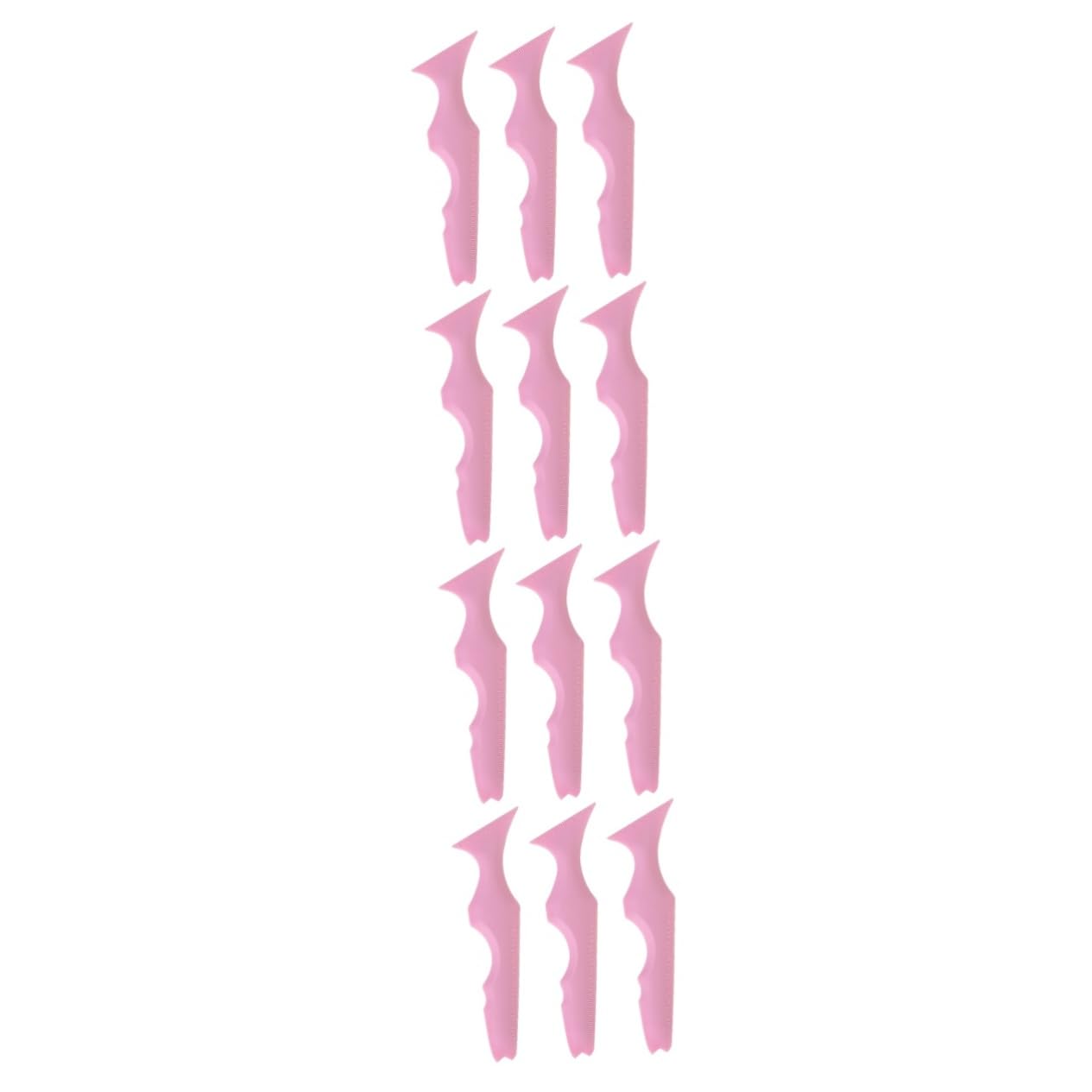 Healeved Set Di 4 Stencil Per Sopracciglia Per Trucco Righello Per Eyeliner Stencil Per Ombretto Angolati in Silicone Per Donne 3 Pezzi * 4