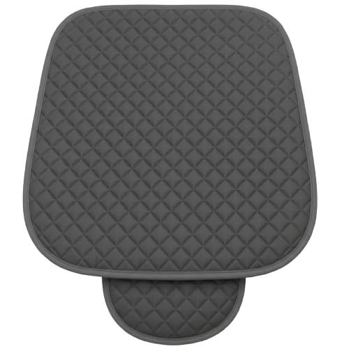Image of AURAFRESH Car Seat Protector Cushions Cover, Airbag friendaly. (Gray, 1PC Driver SEAT)