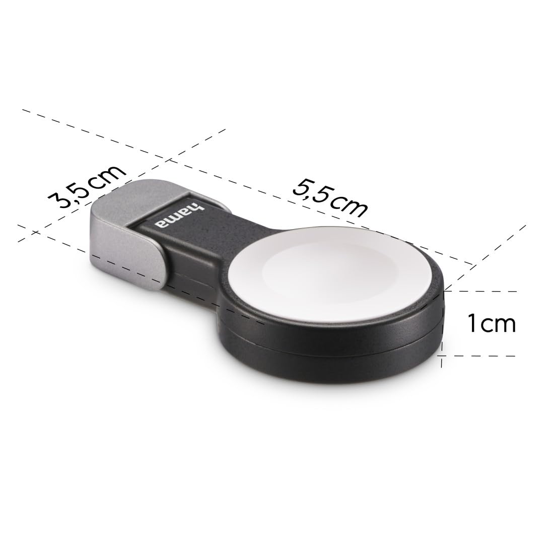 Hama ładowarka magnetyczna do Apple Watch (bezprzewodowa, do zegarka, smartwatcha, przenośna, szybka) czarna