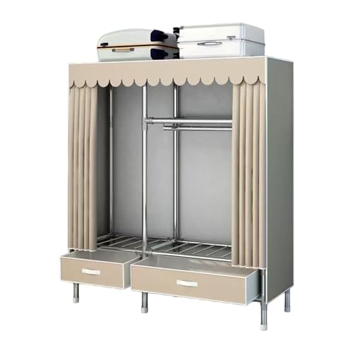 KASYANKA ���[�h���[�u �n���K�[���b�N �J�o�[�t�� �N���[�b�g �m�����b�N �����o���t�� ���a19mm�̃X�`�[���p�C�v ��e�� ��� �J�[�e���� �h�o �h�� �ϋv�� �ȃX�y�[�X �x�[�W�� ��125X���s45X����170CM