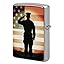 Soldier Saluting America Flag