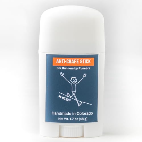 55 Miles Ultra Anti-Chafe Salve for Runners, 1.7 oz Stick