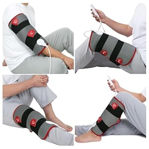 Comfytemp Leg Heating Pad for Pain Relief, Wearable Heating Pad for Leg and Calf, Electric Heat Wrap for Shin Splint/Thigh/Knee/Arm/Hamstring, Birthday Gifts for Mom/Women/Wife/Her