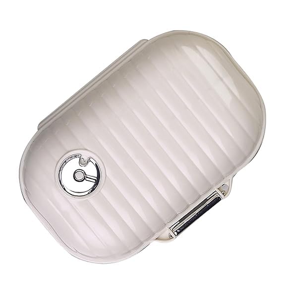 SHOPECOM 7 GRID SQUARE PILL BOX Travel Pill Organizer Portable Small Cute Pill Case 7 Compartments Weekly Pill Box for Purse Pocket Daily Pill Case Medicine Vitamin Daily Pill Container (1pc)-image-9