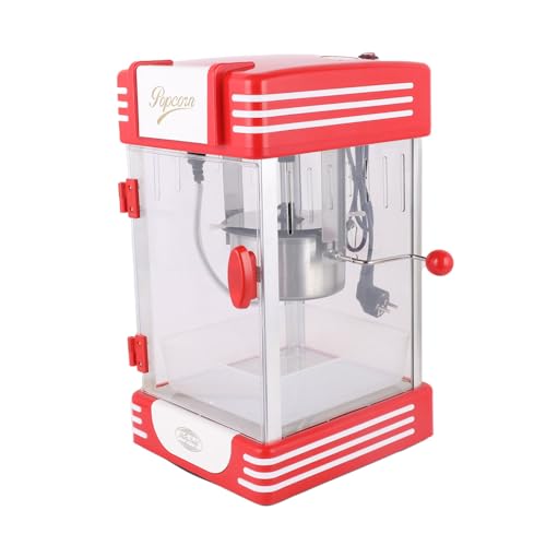 Panana Popcorn Big Bambino Popcorn Machine - Old Fashioned Popcorn Maker with 4 Ounce Kettle, Measuring Cups, Scoop and Serving Cups (Red), 12.2" x 11.4" x 19.3"