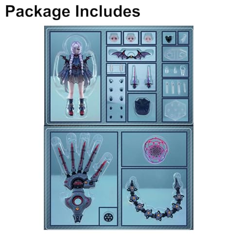 Figura de acción Wahohousee Mecha Girl 5.9 pulgadas miniatura 6