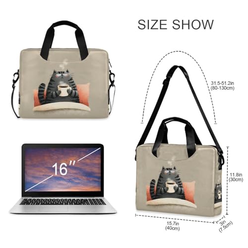 Bolso Maletín para Portátil con Estampado de Anime Gato miniatura 4
