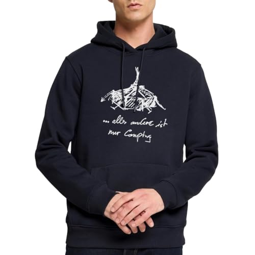 Spreadshirt Kothen Jurten Alles Andere Ist Nur Camping Herren Premium Hoodie, S, Navy